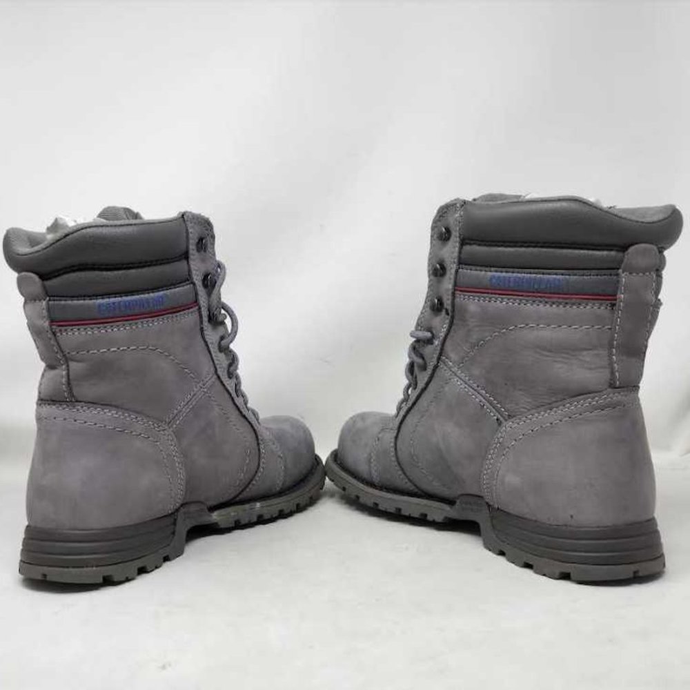 Women's 11 Cat Footwear Caterpillar Echo waterproof steel toe grey work boots - Picture 12 of 15